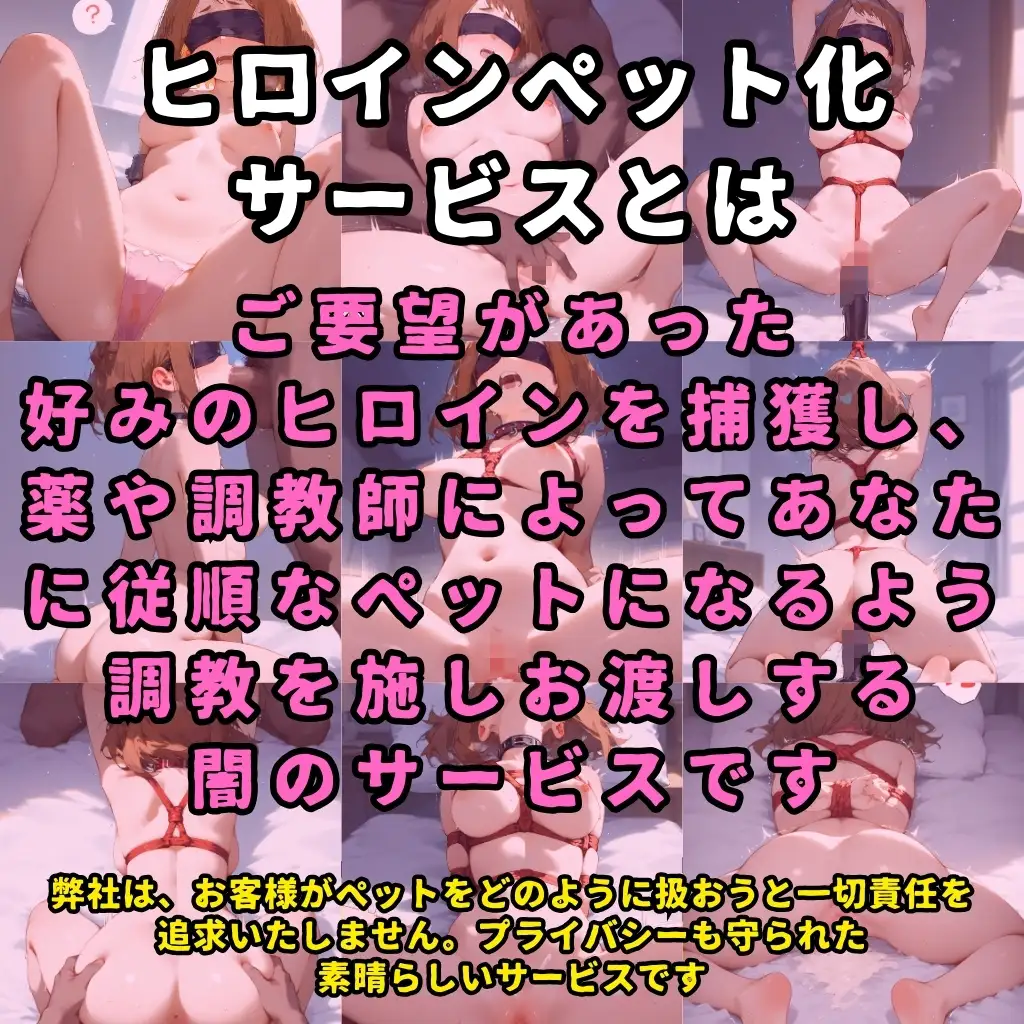 [ハルシネーションクラブ]ヒロインペット化調教ドキュメンタリー【某ヒーロー学園/麗日お●子編】〜ヒロインが拉致され調教師にイカされまくってご主人様の元に出荷されるまで〜