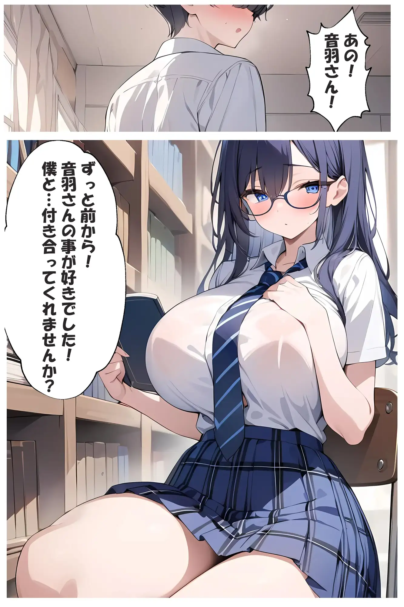 [ももぞの亭]地味子ちゃんが巨乳でめちゃくちゃエロかった話