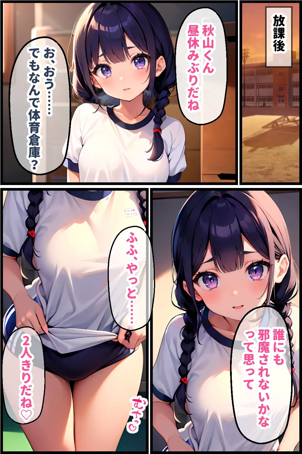 [官能マンガ]地味娘がメガネを外すと…