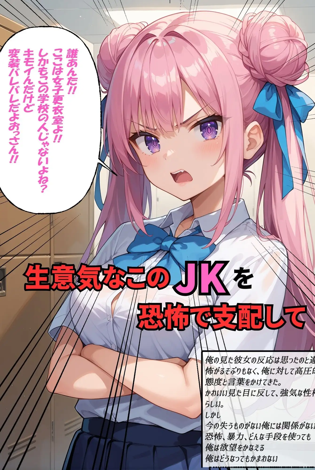 [抜き絵師王に俺はなる!]生意気JK 暴力、恐怖、恥辱で欲望のままに性処理道具にしてみた