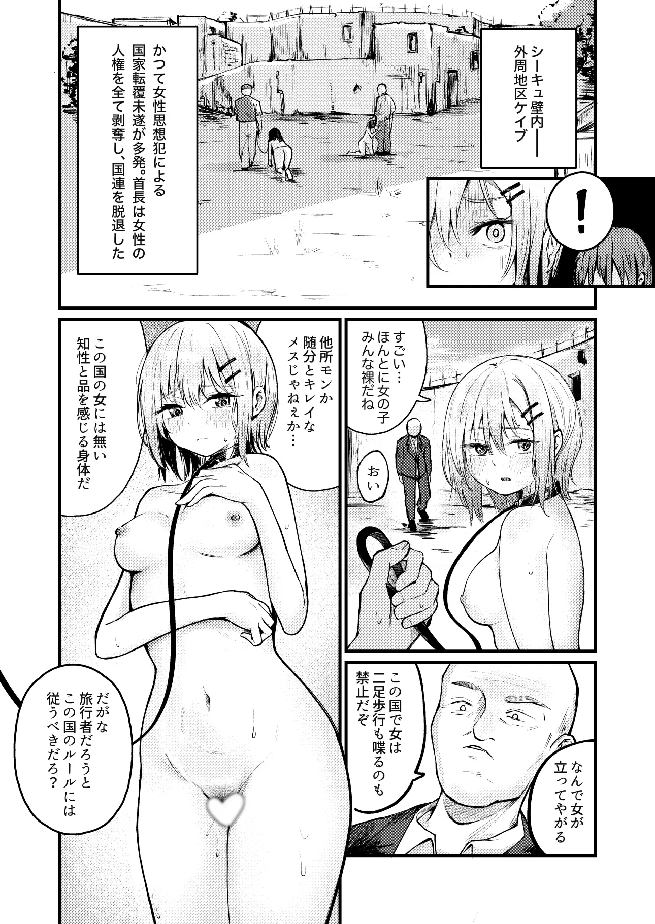 [mokataki_works]女性の権利が失われた国