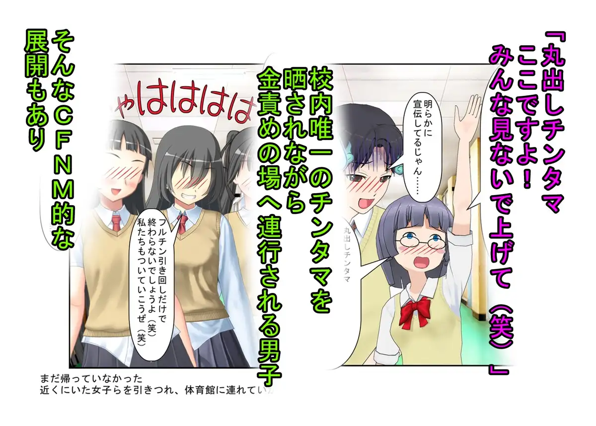 [うさロボ屋]【金的・金的嘲笑】『元女子校の金的玩具二』「今日からクラスの女の子はみんな玉姉妹だね!」大事なタマタマを女子たちにおもちゃにされる元女子校唯一の男子生徒のお話