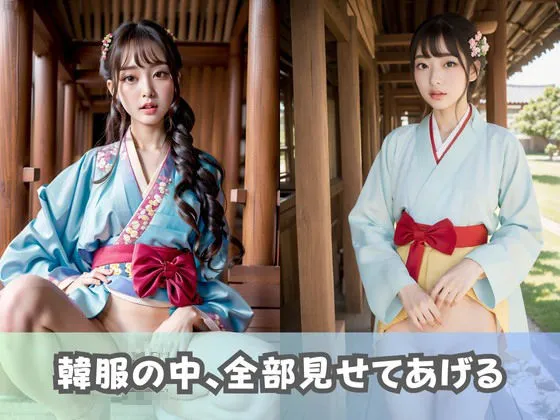 [美女AIコレクション]【韓国美女】韓服をまとった巨乳コリアンが集合！チマチョゴリを脱ぐとそこにはエッチな下着とおまんこが…