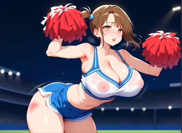 [モザイク君]【90%OFF】【爆乳チア】 元気ハツラツみんなのチアガール ♪