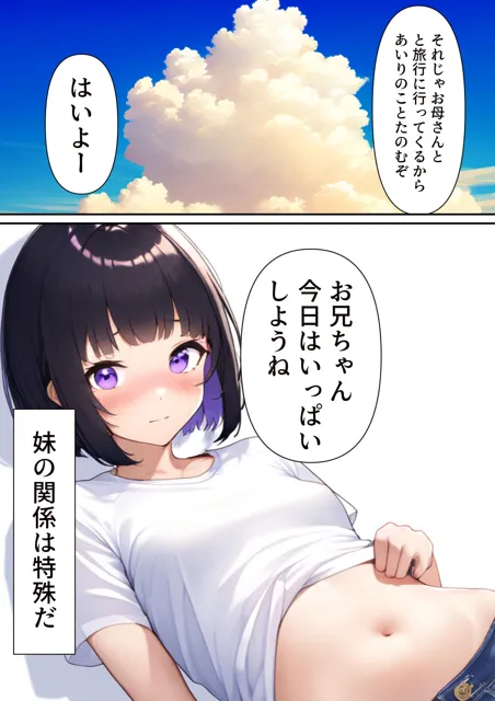 [ぼっきずむ]両親がいない日に妹とヤリまくった