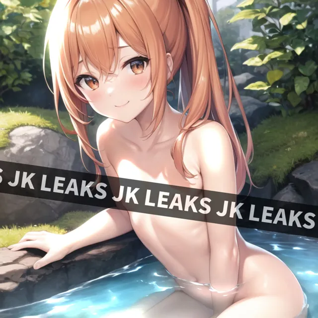 [AniyA]JK LEAKS 25 - ちっぱい爆乳化温泉編 -【セリフ付・おまけアニメ付】