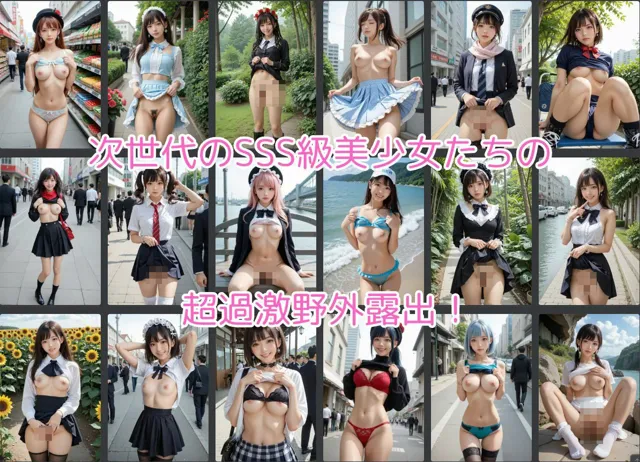 [マジカルパレット]【30%OFF】たくし上げ野外露出美少女写真集