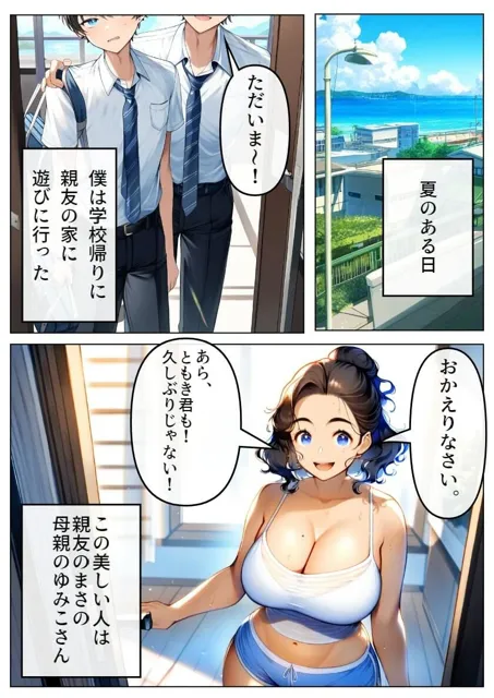 [黒糖サムライ]親友のお母さんで童貞卒業！巨乳で誘惑してくるので孕ませた