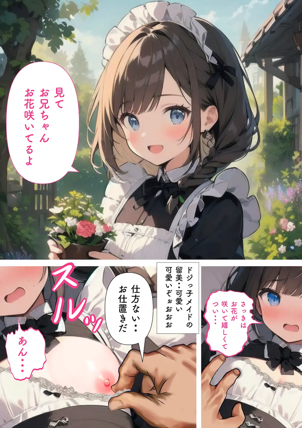 [あーむスタジオ]妹みたいな幼馴染がアナタのメイドになりました2乳首責め