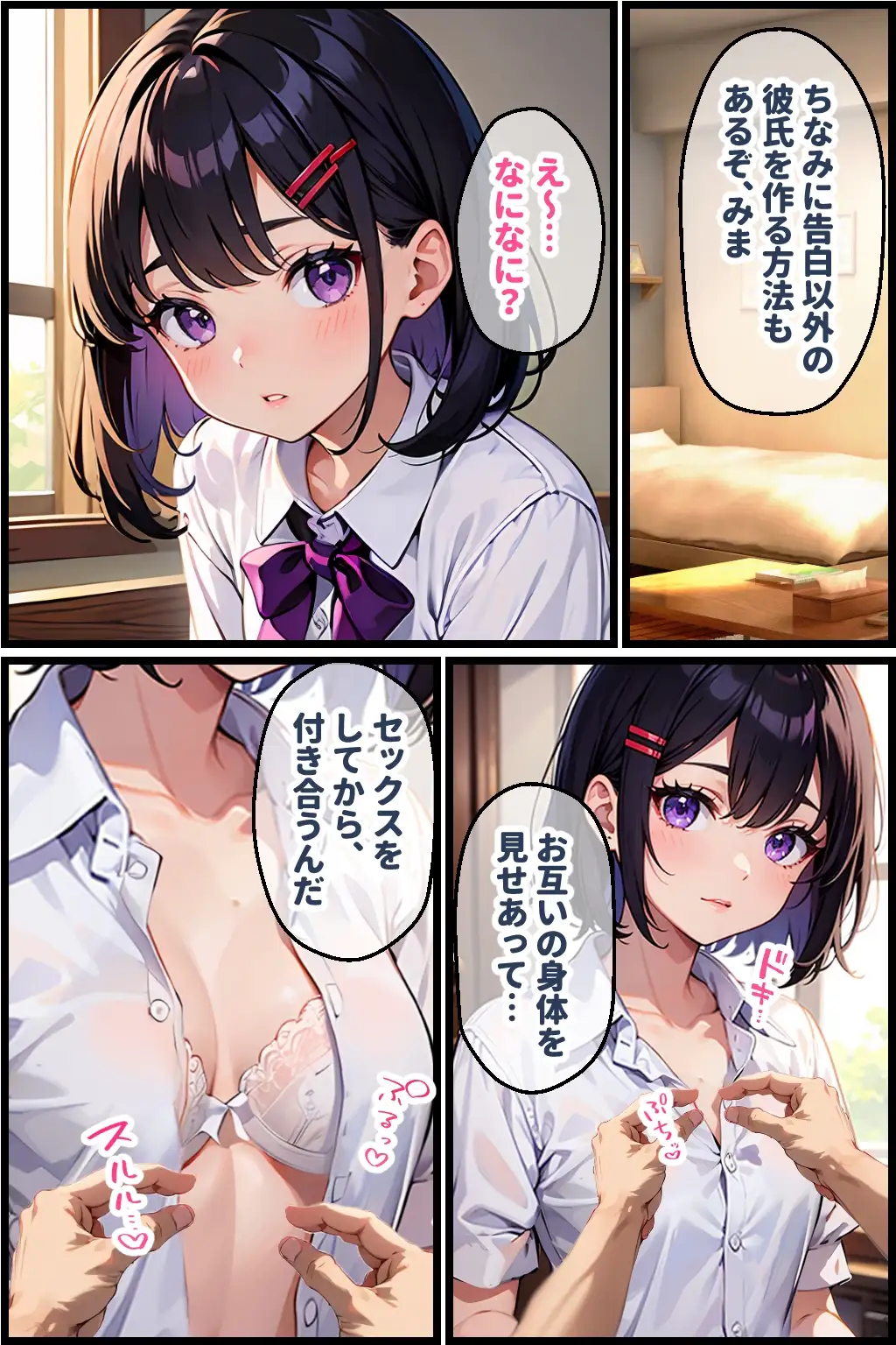 [官能マンガ]お兄ちゃん、色々教えて?ーはじめてのお付き合い編ー