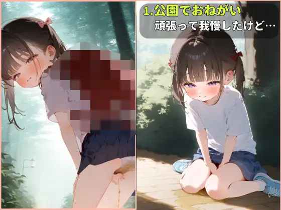 [こなこあいしぃ]おしっこみせてと夏休みの子におねがいしたら