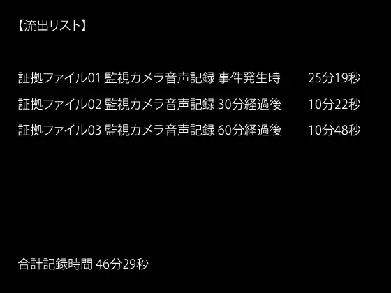 [闇ルート]【流出】事件記録01:都立〇女子〇等学校不同意性交事件。午前0時、帰宅途中のトンネル内にて事件発生。