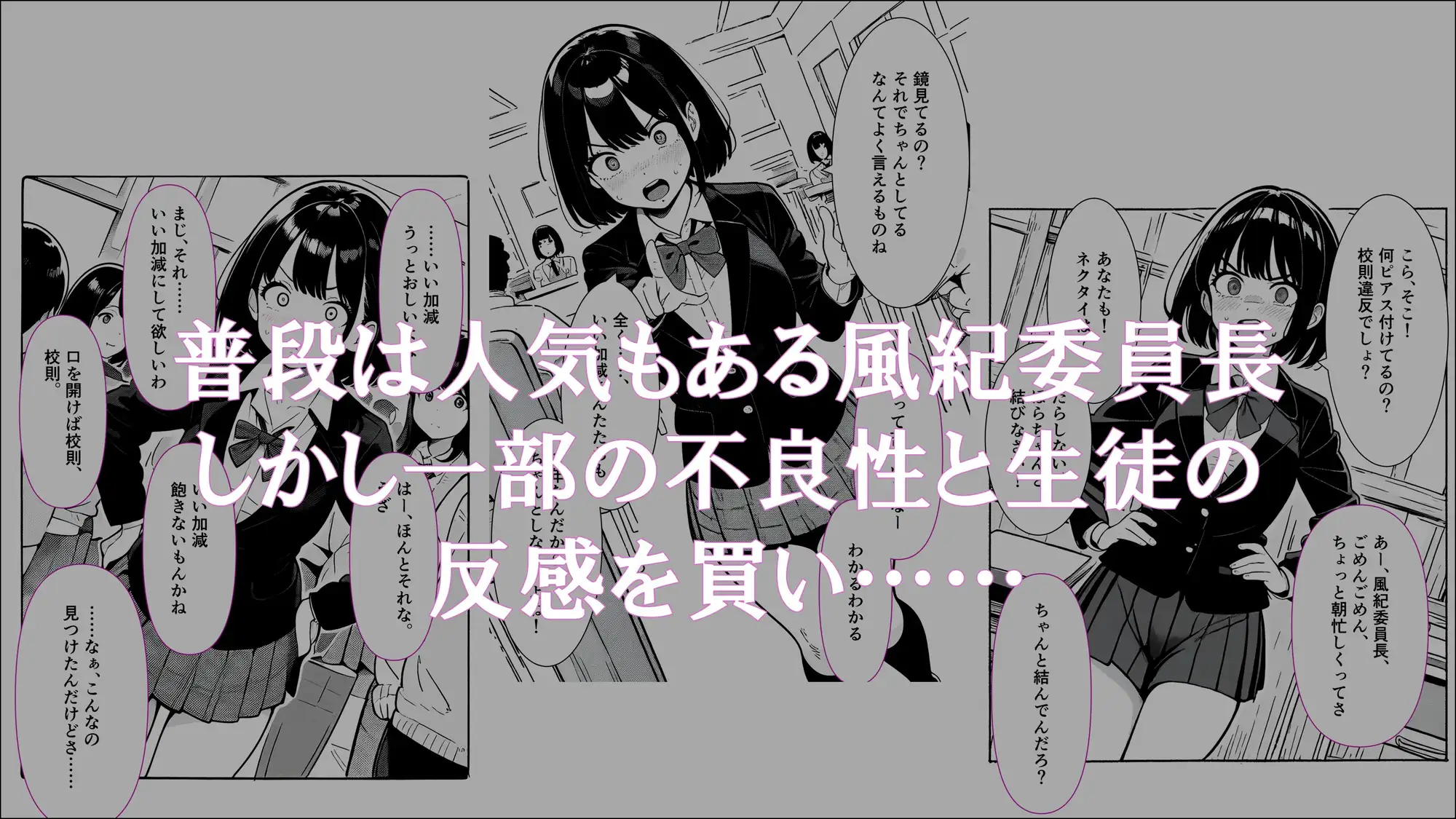 [ほしあかりワークス]【学生常識改変】風紀委員長から淫乱委員長になった私の記録1 オナニーが当たり前になった日