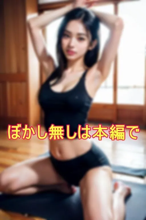 [三打弩夢]ヨガの密着レッスンで美人な人妻インストラクターに勃起がバレて…