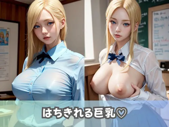 [美女AIコレクション]【碧眼金髪美少女】東欧の美女が集まる女子校生の一日に密着！天使のような巨乳＆爆乳JKがおまんこを広げてオナニーや生セックスまで！