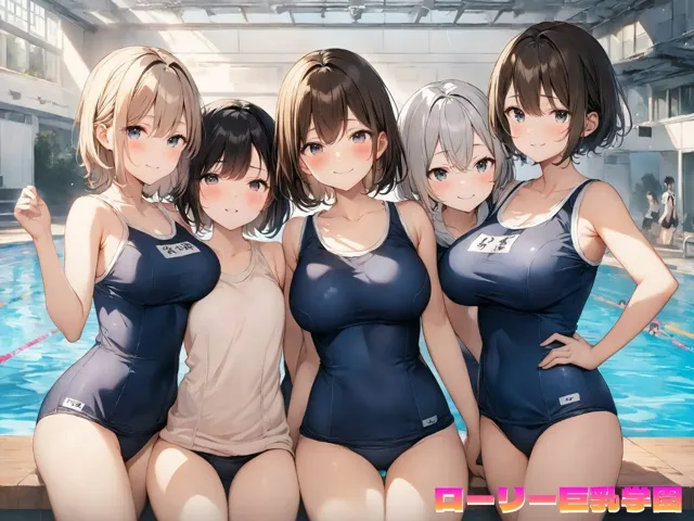 [えちまる。]ローリー巨乳学園 スク水編 Vol.3【4K】