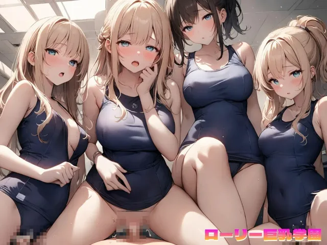 [えちまる。]【80%OFF】ローリー巨乳学園 スク水編 Vol.4【4K】