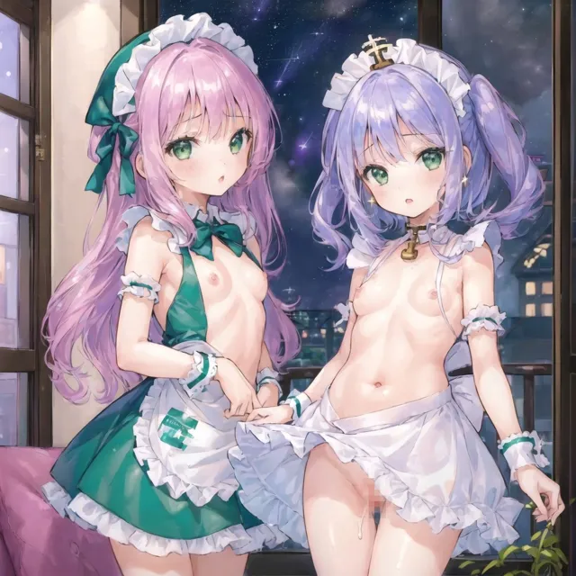 [Loliガールズコレクション]【85%OFF】【vol1】夜空が綺麗な日に夜●いしにくるつるぺたメイド