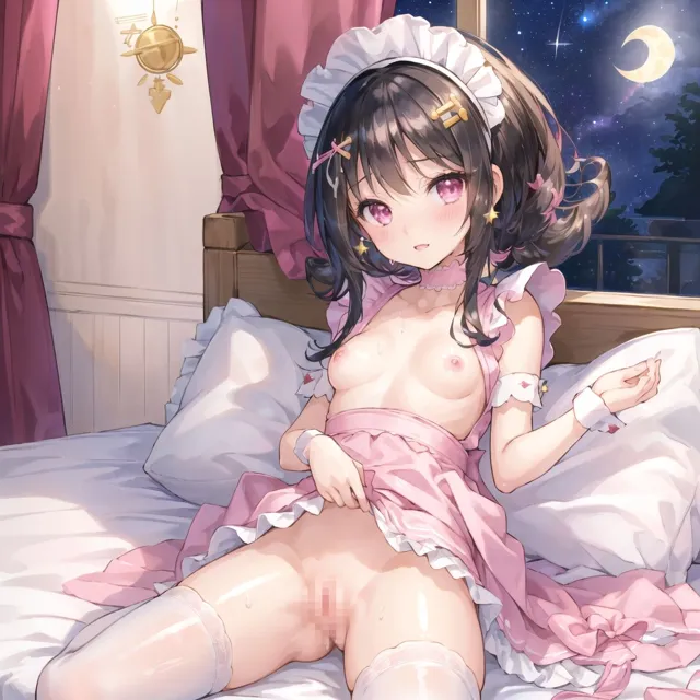 [Loliガールズコレクション]【85%OFF】【vol4】夜空が綺麗な日に夜●いしにくるつるぺたメイド