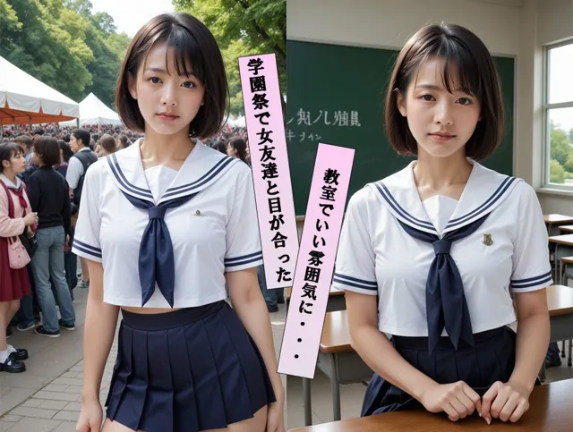 [あなたの秘蔵OMK]女子校生のえちえち学園祭