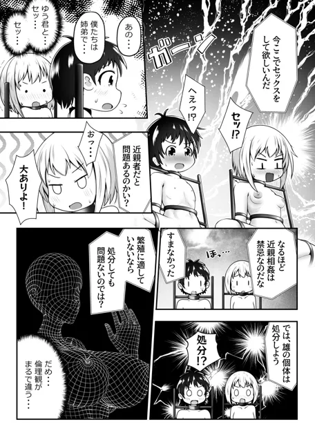 [えちえち大福]仲良し姉弟が拉致されて拘束されたまま交尾させられるお話