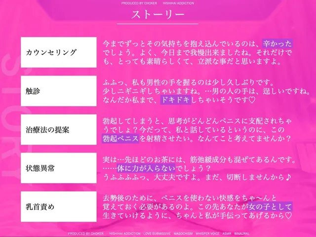 [被支配中毒]【30%OFF】全肯定甘やかし絶頂去勢〜妖艶な悪徳心理カウンセラーにペニスを切り取られる取り返しの付かない絶頂〜