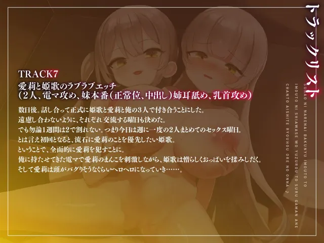 [デュオナほ！]【25%OFF】素直になれない爆乳妹と、妹に幸せを譲ろうとする我慢姉。ちゃんと愛して両方俺の女♪【KU100】