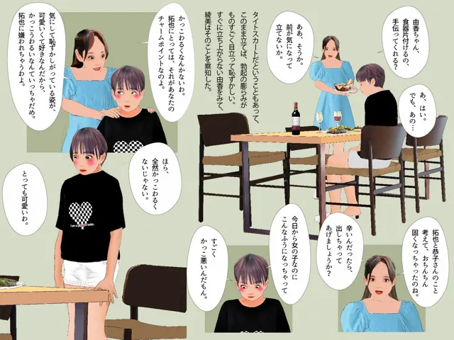 [熟女の朗読物語]＜漫画と朗読セット＞僕を女の子にする計画が進んでいる