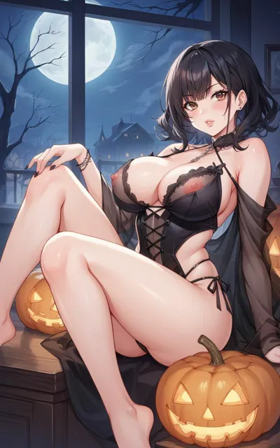 [まぁる]セクシー魔女とハロウィン