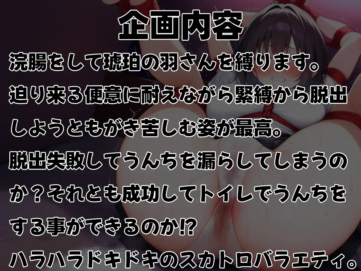 [ブリブリブリズム]浣腸緊縛~うんち漏らさずに脱出できるか!?~【スカトロ・排泄我慢・お漏らし】