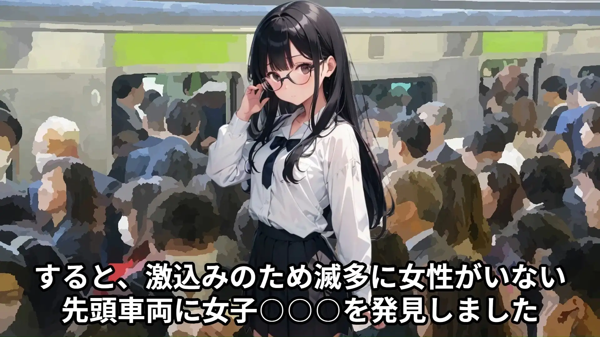 [少女痴漢体験告白]【J〇痴○体験告白】満員電車でおとなしい女子○学生を友達の前でイかせまくった話