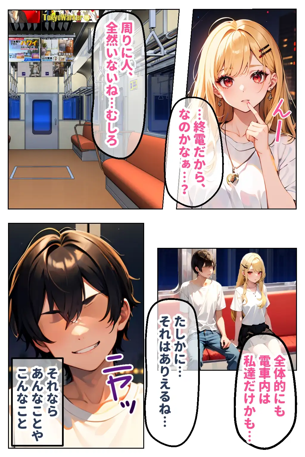 [官能マンガ]見た目ギャル、中身清楚が堕ちるまで(3)電車H編