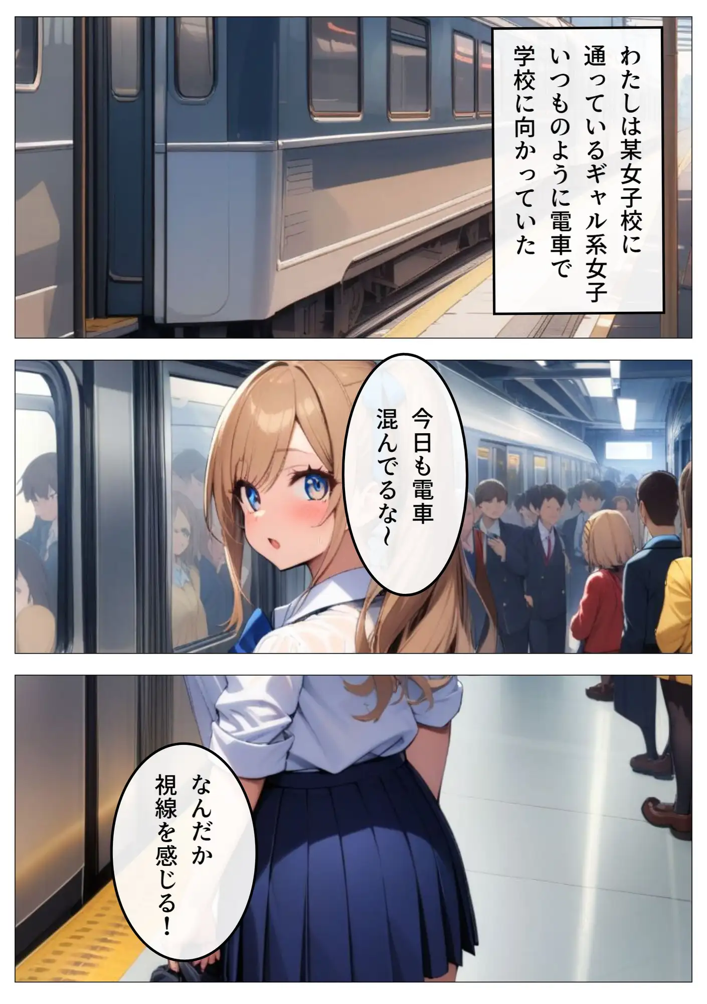 [あいり]号泣!痴○電車～ギャル編～