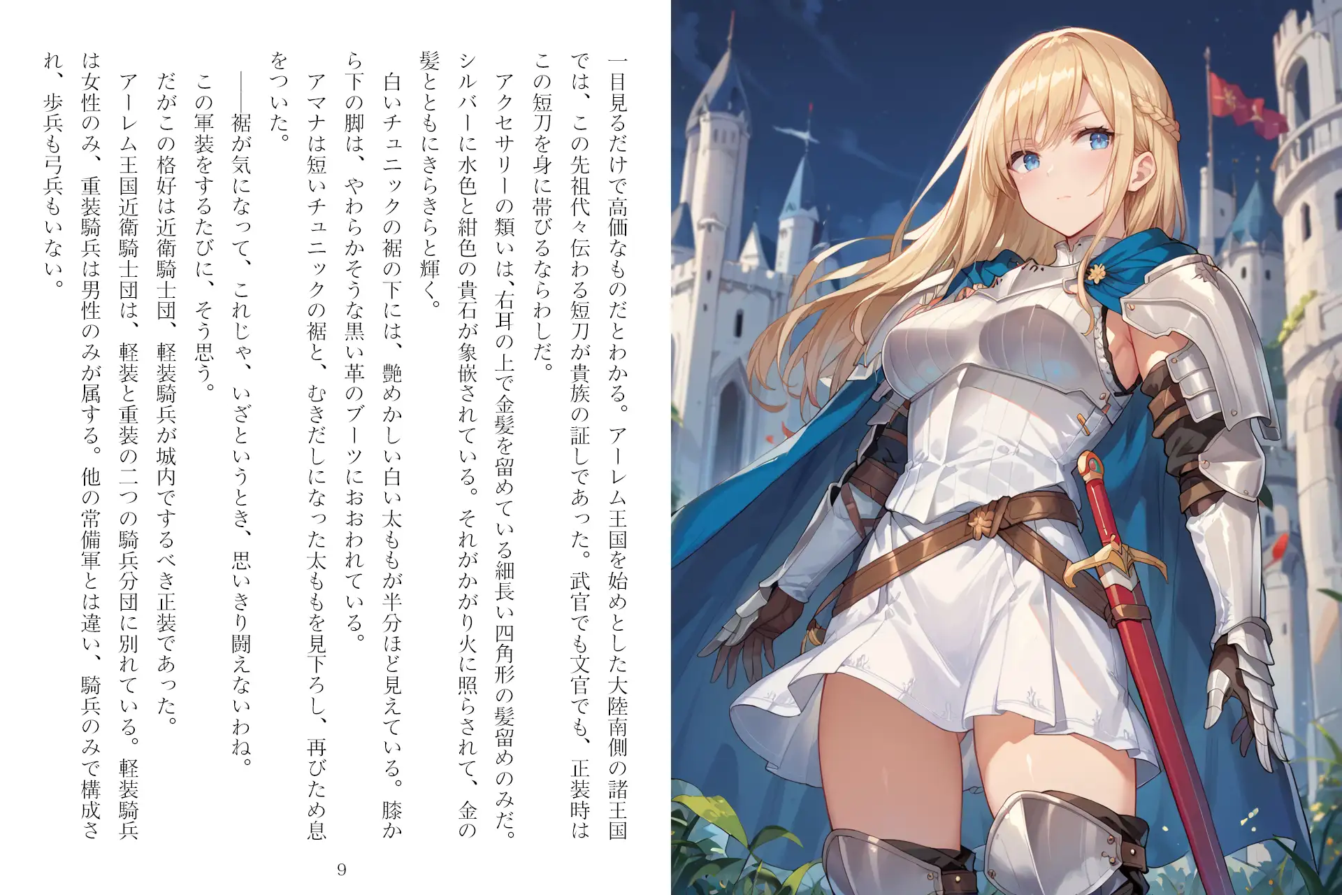 [獨去書房]ふたなり剣士アマナと四人の戦乙女 第1巻