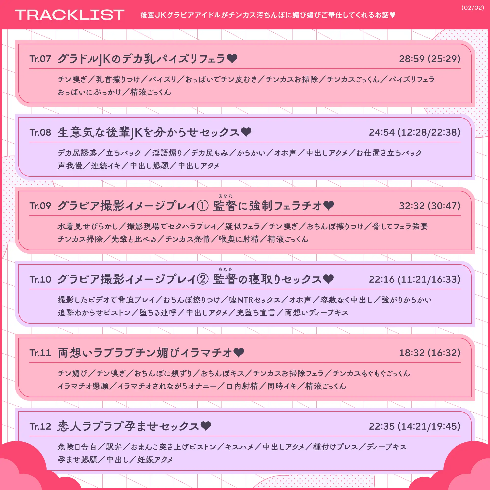 [ホロクサミドリ]✅12/2まで限定4大特典!✅後輩JKグラビアアイドルがチンカス汚ちんぽに媚び媚びご奉仕してくれるお話♡【KU100】