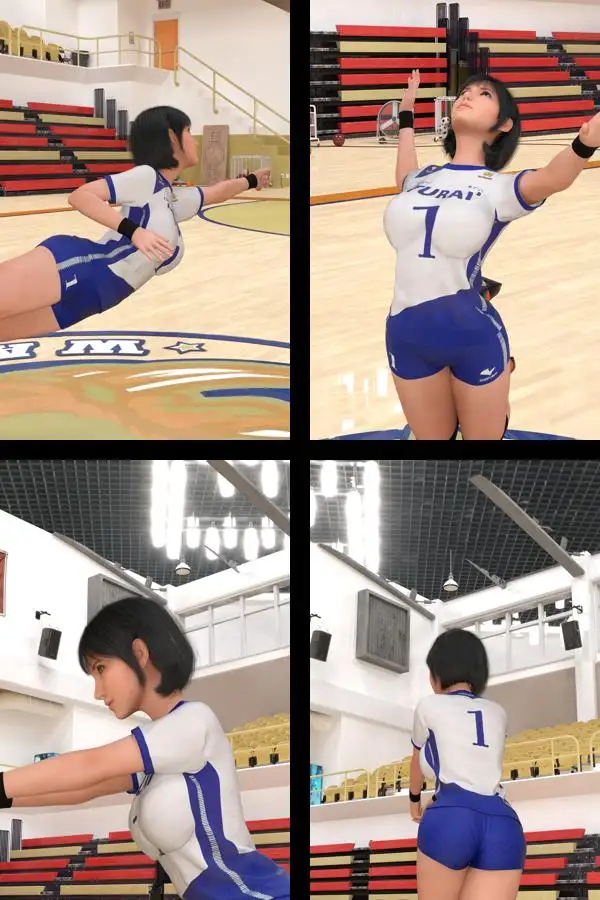 [Ozone_Layer]才色兼備の万能女性格闘家 霧島 愛唯のVolleyBallユニーフォーム写真集-02