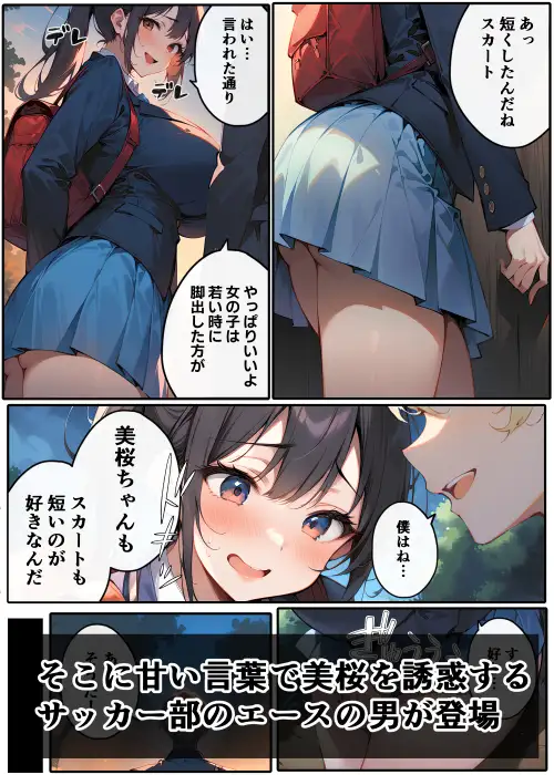 [ゆるライフ]幼なじみの長いスカートが日に日に短くなってしまう話