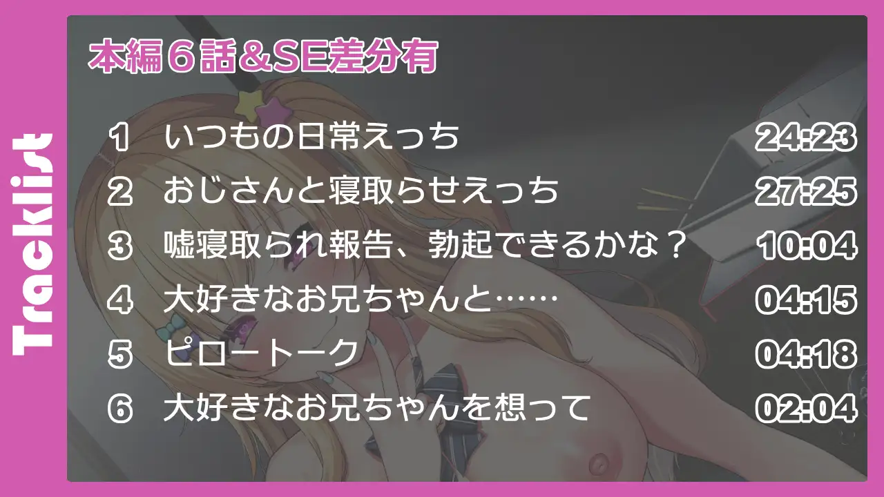 [あき電]【KU100】きみのためなら何だってしてあげる【バイノーラル妹系彼女寝取らせ】