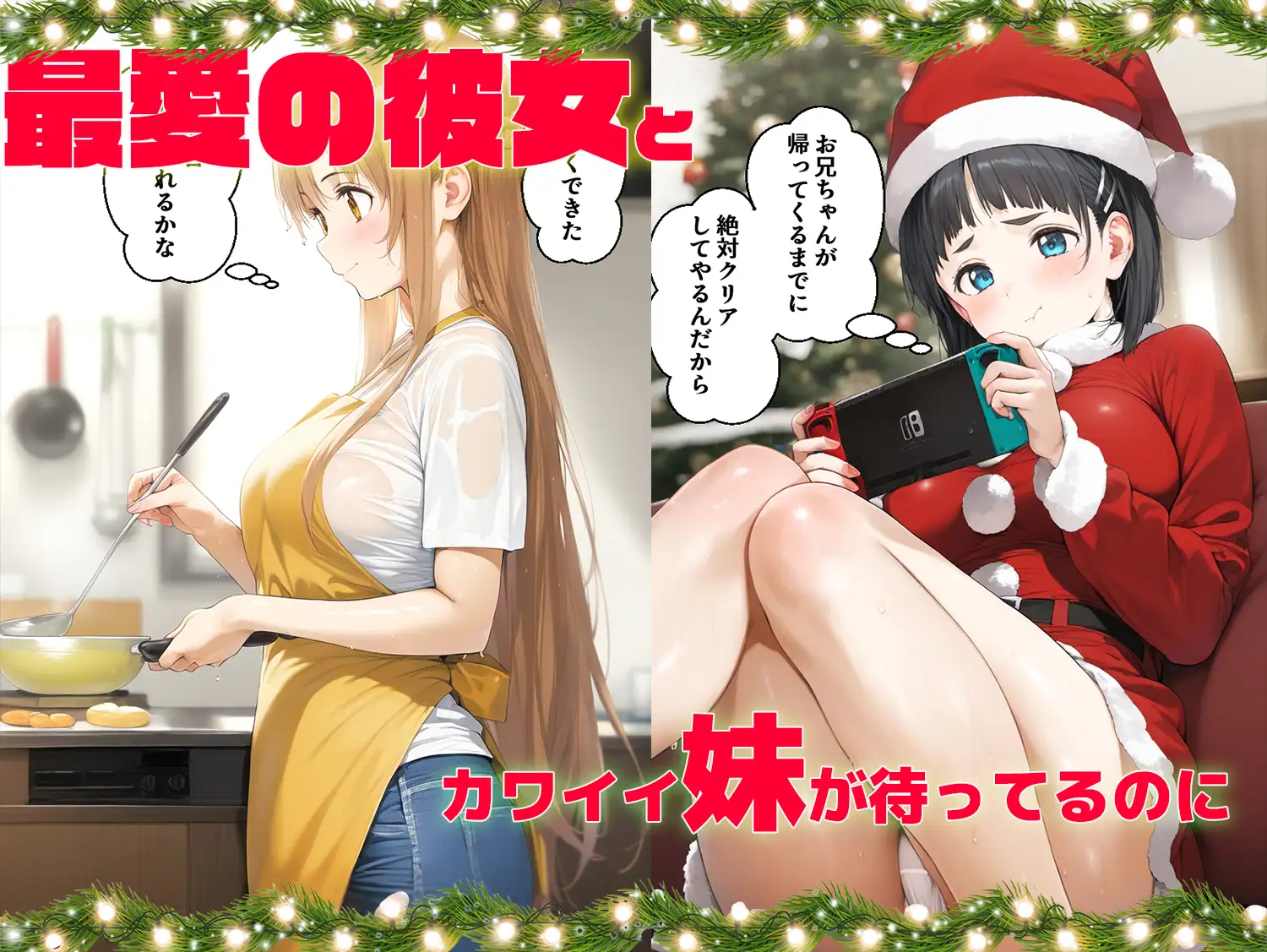 [ぽぶ(povhands)]種付けサンタ クリスマス強制終了 アスナ&直葉