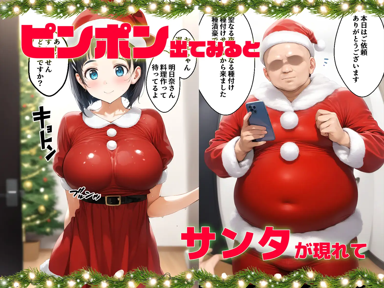 [ぽぶ(povhands)]種付けサンタ クリスマス強制終了 アスナ&直葉