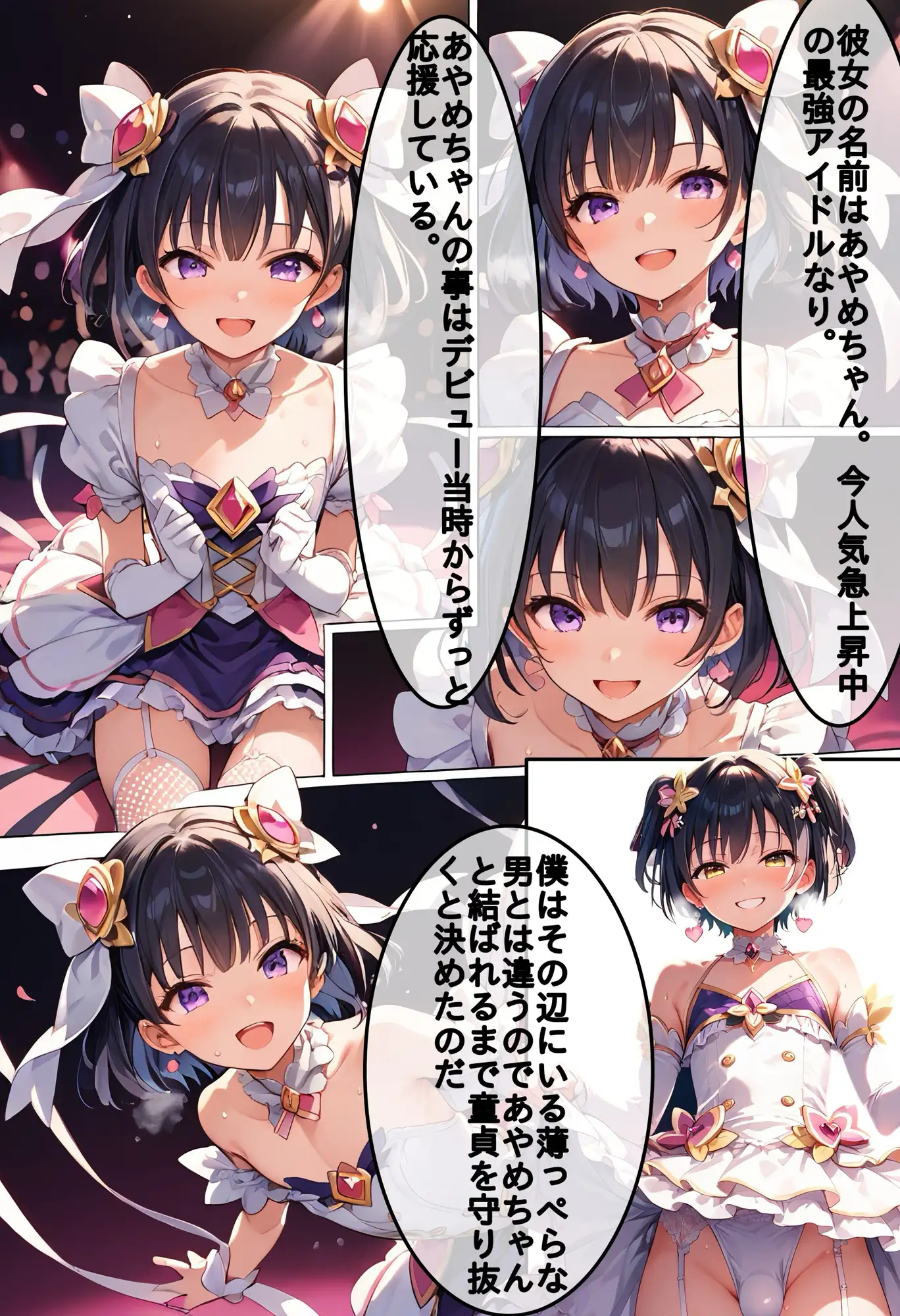 [スタープロダクション☆]女の子のフリをしてファンを騙す性悪な男の娘アイドルは僕のおち〇ぽでわからせてやるのだ