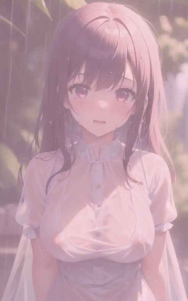 [可愛いAI美女]童顔巨乳美女 雨の日の初デート