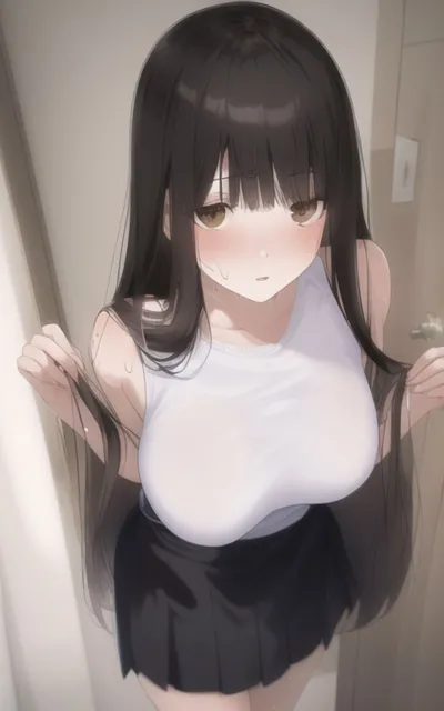 [やなせ]清楚で巨乳な女子校生が汗だくになってしまったので、一緒にお風呂に入リました。