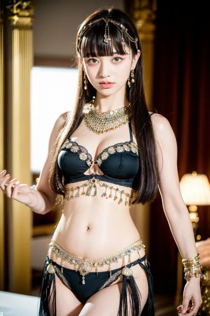 [AI4090man]AIベリーダンス！サンバ！サンバ！女体を彩るコスプレ黒髪清純アイドル風の娘だけを視界に入れていたい10