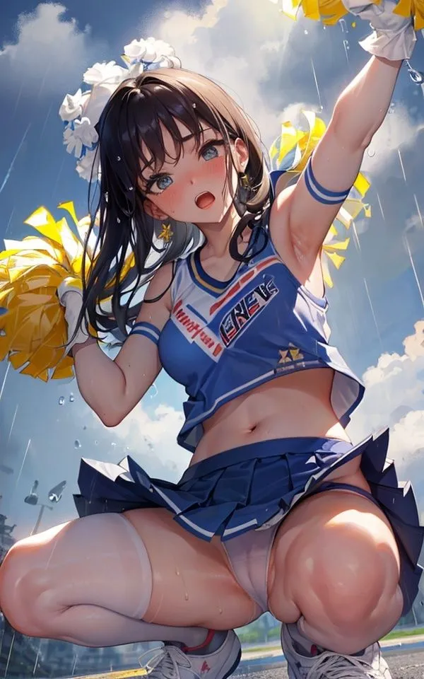 [panpanyama1]雨でぬれちゃったけど一生懸命応援するねっ！2