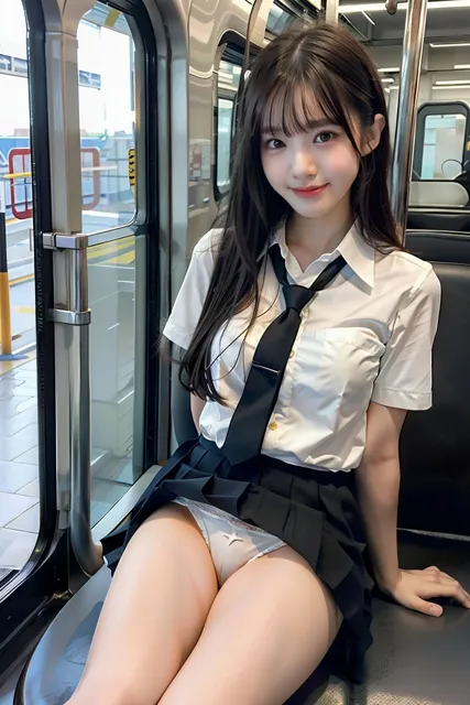 [SakuraBooks]電車の中でS級制服女子が貴方だけにパンツをみせてくれます。200p