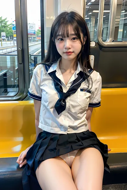 [SakuraBooks]電車の中でS級制服女子が貴方だけにパンツをみせてくれます。200p