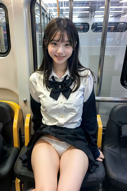 [SakuraBooks]電車の中でS級制服女子が貴方だけにパンツをみせてくれます。200p