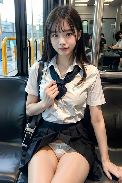 [SakuraBooks]電車の中でS級制服女子が貴方だけにパンツをみせてくれます。200p