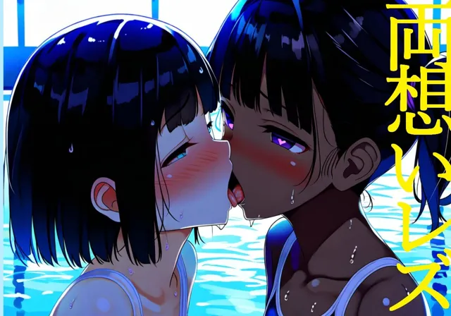 [吸着性粘膜]【レズキス】スク水少女たちの濃厚レズキス幸せ百合プール